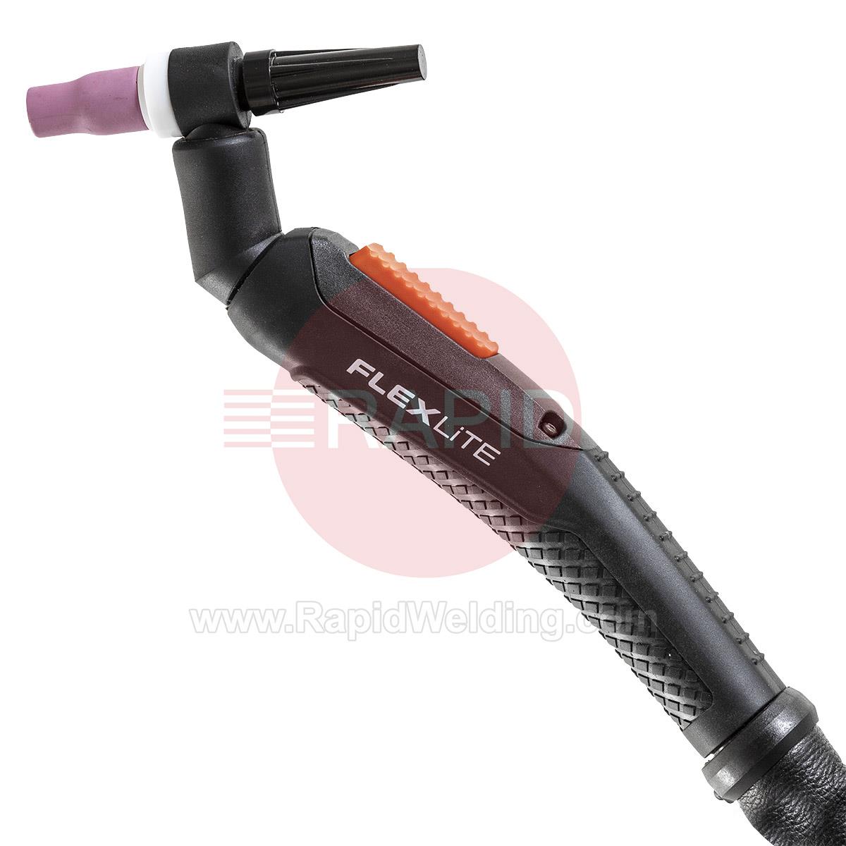 TX165GS  Kemppi Flexlite TX K5 165GS Air Cooled 160 Amp TIG Torch, with Swivel Head - 7 Pin